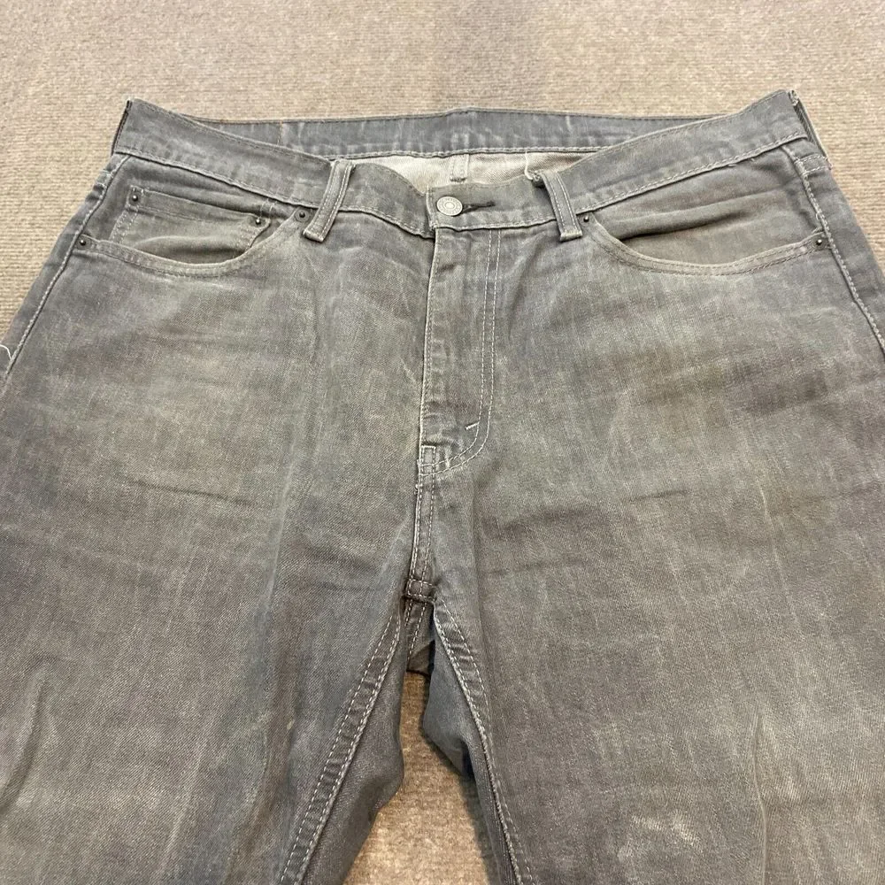 Levi's Jeans Men 36‎ Fits 37x31 Faded Gray 541 Denim Distressed Straight Fit